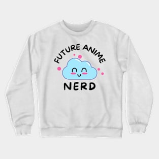 Anime Nerd Kids Kawaii Manga Cloud Crewneck Sweatshirt